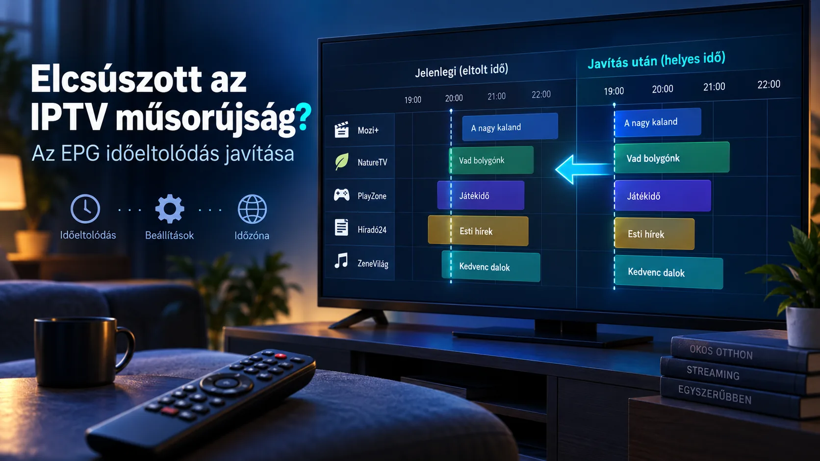iptv epg időeltolódás — Elcsúszott az IPTV műsorújság? Az EPG időeltolódás javítása