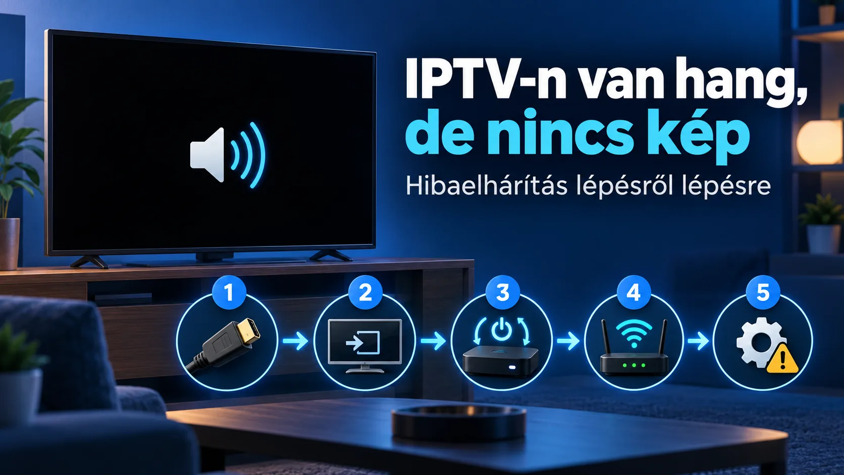 iptv hang van kép nincs — IPTV-n van hang, de nincs kép: hibaelhárítás lépésről lépésre
