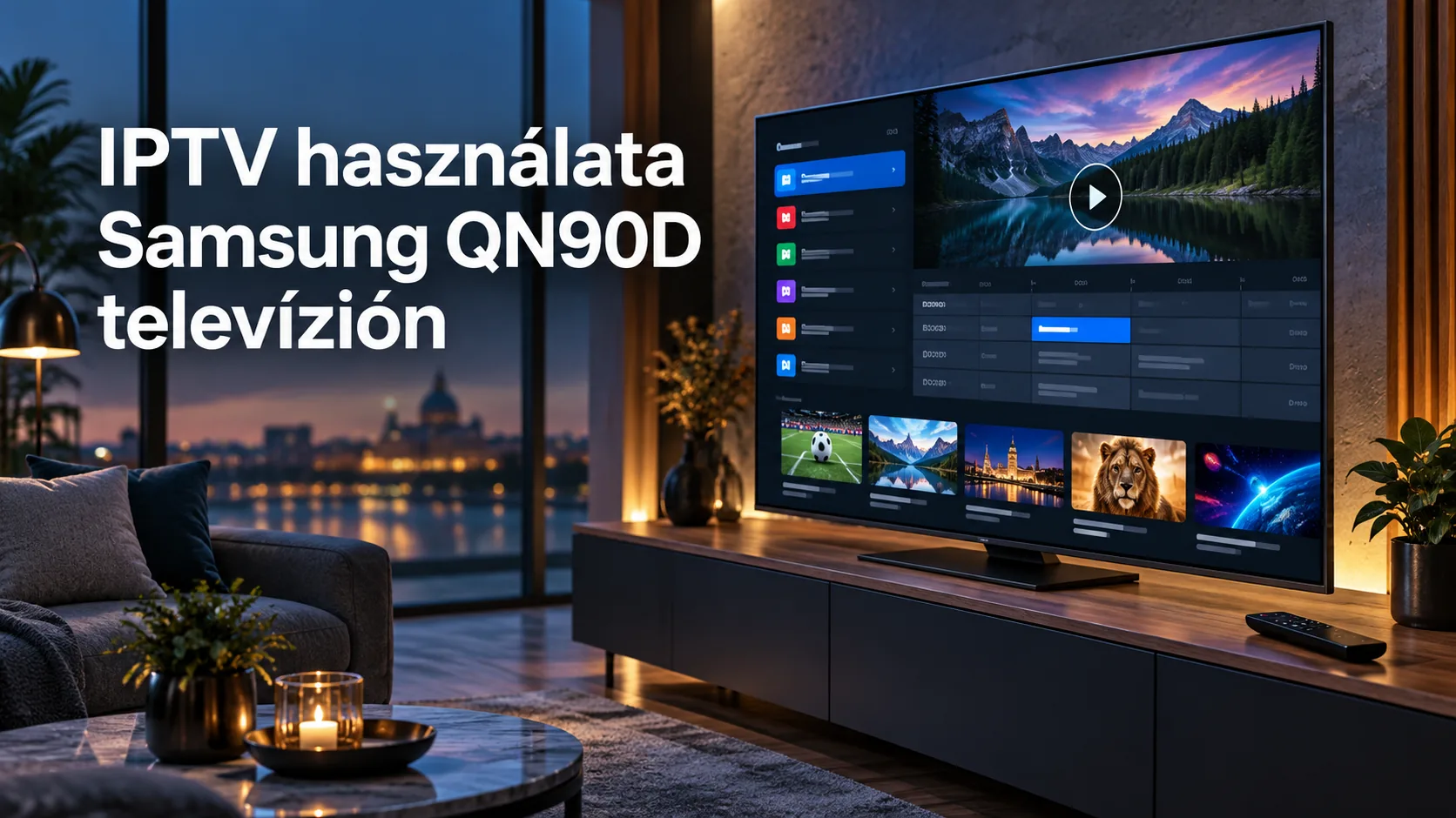 iptv samsung qn90d beállítás — IPTV használata Samsung QN90D televízión